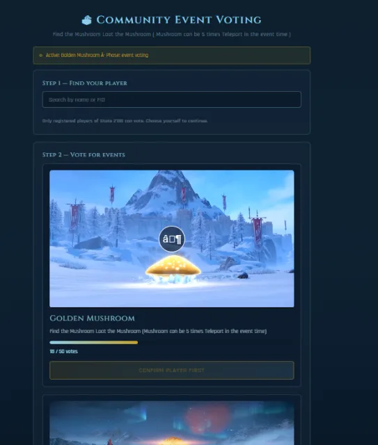 Mushroom Event Popup — screenshot 1