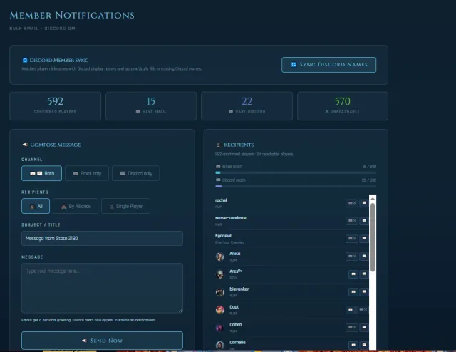 Member Notifications — screenshot 1