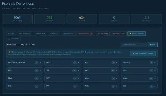 Player Database — screenshot 2