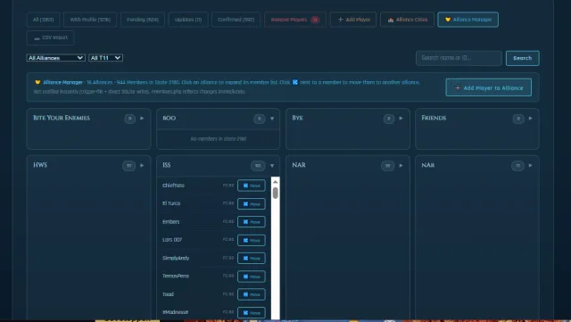 Alliance Transfer — screenshot 1